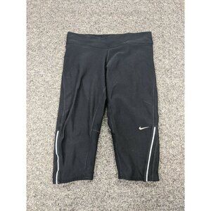 Nike Dri-Fit Capri Pants Women Size XS Running Athletic Black cropped